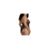 Combinaison Grande Taille dans un style Body string en dentelle avec des détails croisés 